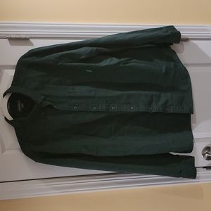 Eddie Bauer green flannel shirt
